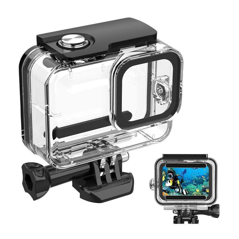 60M/ 196FT Waterproof Case for Gopro Hero 8 Housing, HONGDAK Underwater Hero 8 Protective Housing Case Shell Bracket Gopro Hero8 Accessories, Diving Case for Go Pro Action Camera for Gopro8