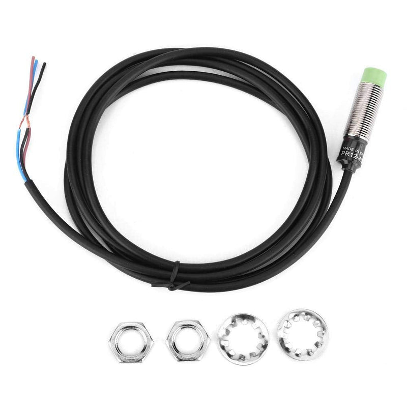 Inductive Proximity Switch, PR12-4DN 3-Wire NO NPN Sensor Switch Detection Distance 4mm
