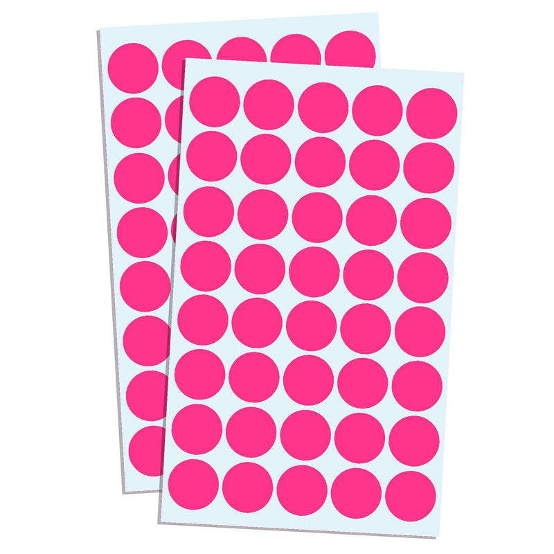 2000 Pack, 3/4" Round Dot Stickers Circle Labels - Pink