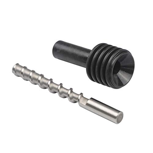 POLISI3D DIY Parts Pellet Feeding Screw Rod and Heat Break Tube Holder for Pellet extruder Large Format 3D Printer Accessories and Particle Blast Cleaning Machine use