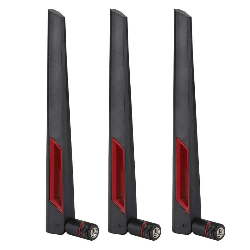 3PCS High Gain Router Antenna, SMA 8DBi Interface Dual Band Antenna, RG178 Pure Copper Cable, Wireless LAN Antenna and WiFi Router Adapter for ASUS AC68U/AC88U/AC66U