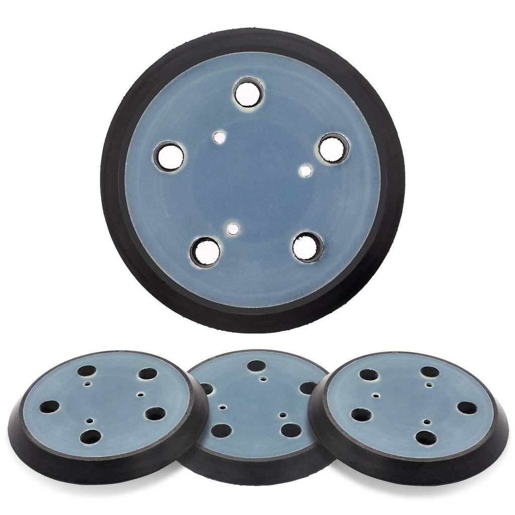 AxPower 4 Packs 5 inch 5 Hole Replacement Sander Pads for Porter Cable #13904 13909(1) RSP29 5" Hook and Loop Sanding Backing Plates Compatible with Porter Cable Model 333 333VS Random Orbit Sanders