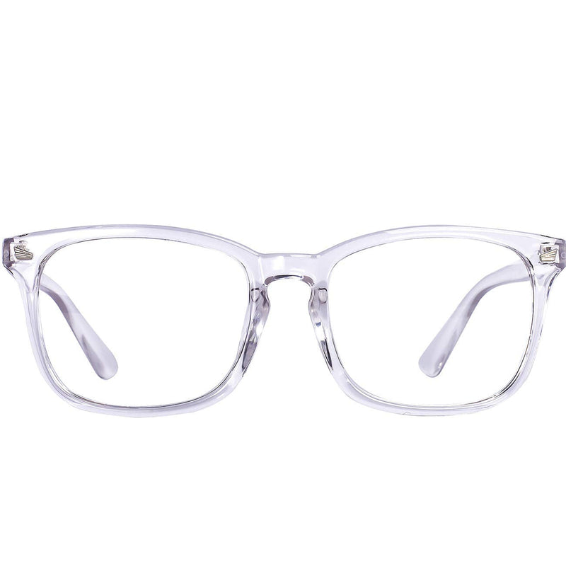Maxjuli Blue Light Blocking Glasses,Computer Reading/Gaming/TV/Phones Glasses for Women Men(Transparent) A1-transparent