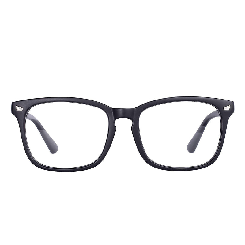 Maxjuli Blue Light Blocking Glasses,Computer Reading/Gaming/TV/Phones Glasses for Women Men( Matt Black )
