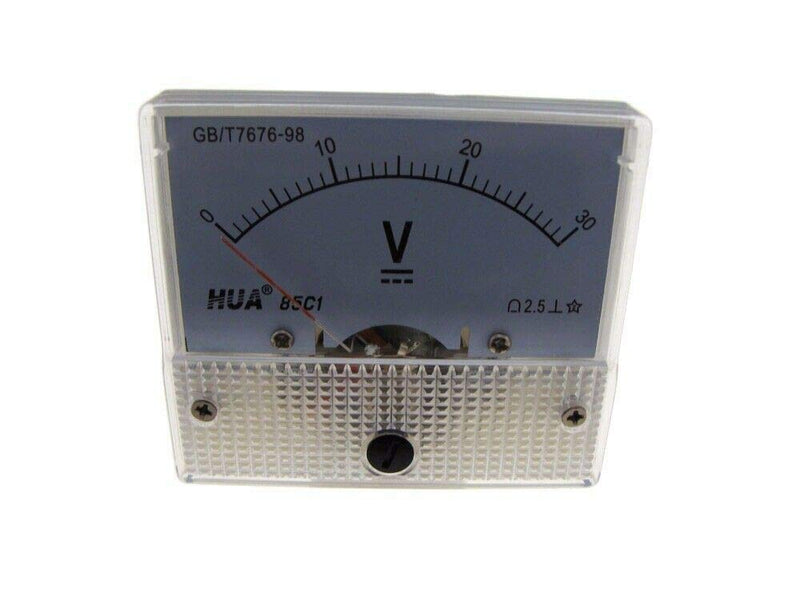DC 30V Analog Needle Panel DC Voltage Voltmeter 85C1