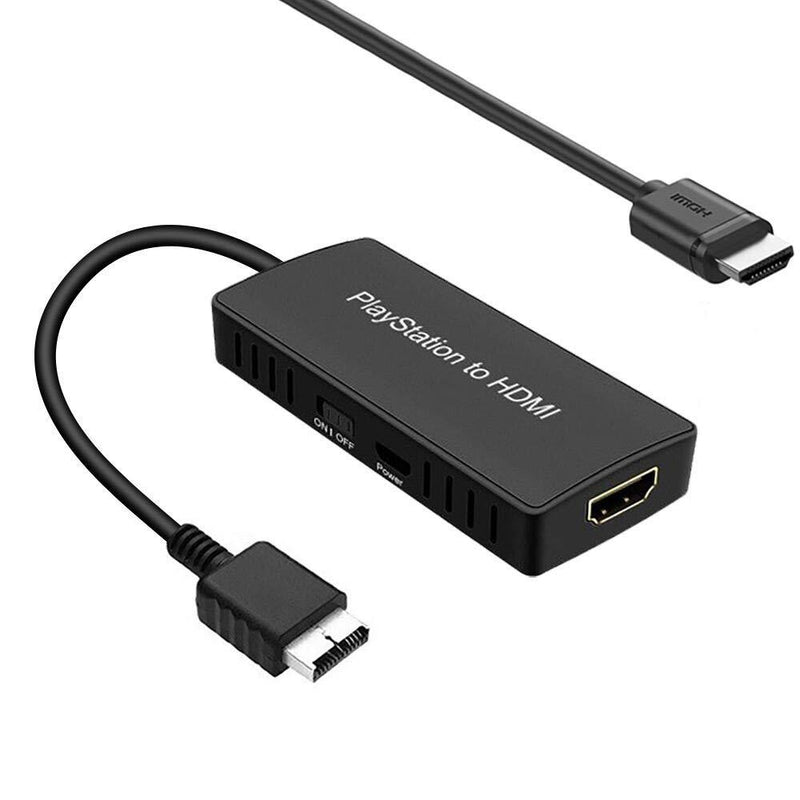 PS2 to HDMI Converter Compatible Sony Playstation 2/ Playstation 3 Convert PS2 to HDMI Signal of Modern HDTV/Monitor/Projector via Ypbpr Signal