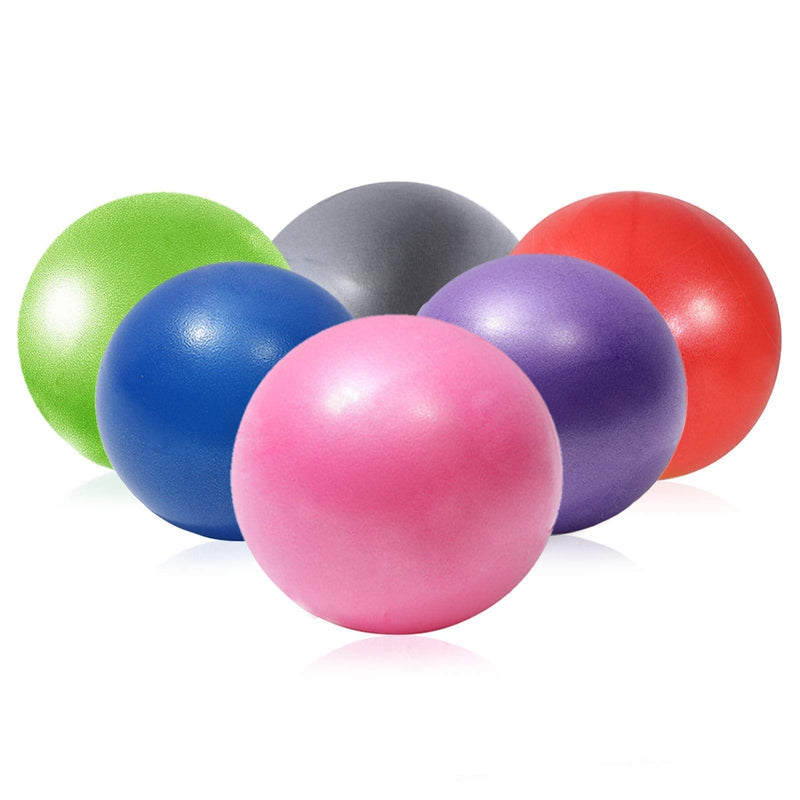 XIECCX Mini Yoga Balls 9 Inch Exercise Pilates Therapy Balance Bender Ball Barre Equipment for Home Stability Squishy Training PhysicalCore Training(6 PCS)