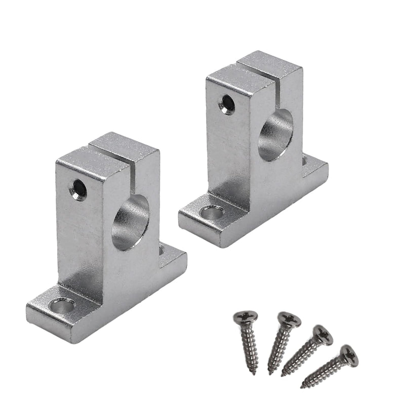 Othmro Pack of 2, SK13 Liner Rail Linear Shaft Clamping Guide Support Shaft for Shaft Inner Dia 13mm