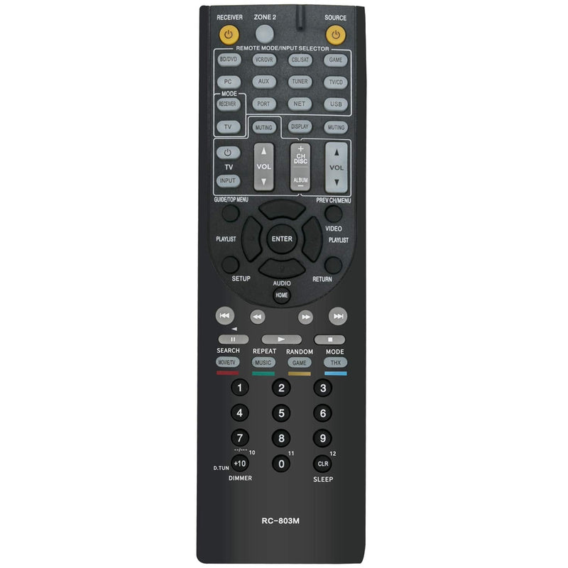 ALLIMITY RC-803M Replaced Remote Control Fit for Onkyo AV Receiver HTS7409 HTS8409 TX-NR609
