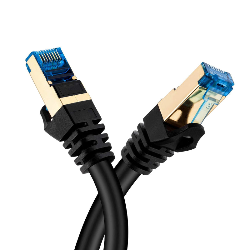 Cat 7 Ethernet Cable 15 ft, Hftywy Ethernet Cable 26AWG Heavy-Duty Cat 7 Internet Network Computer Patch Cord RJ45 Network Cable Cat7 LAN Cable for PC Laptop Modem Router