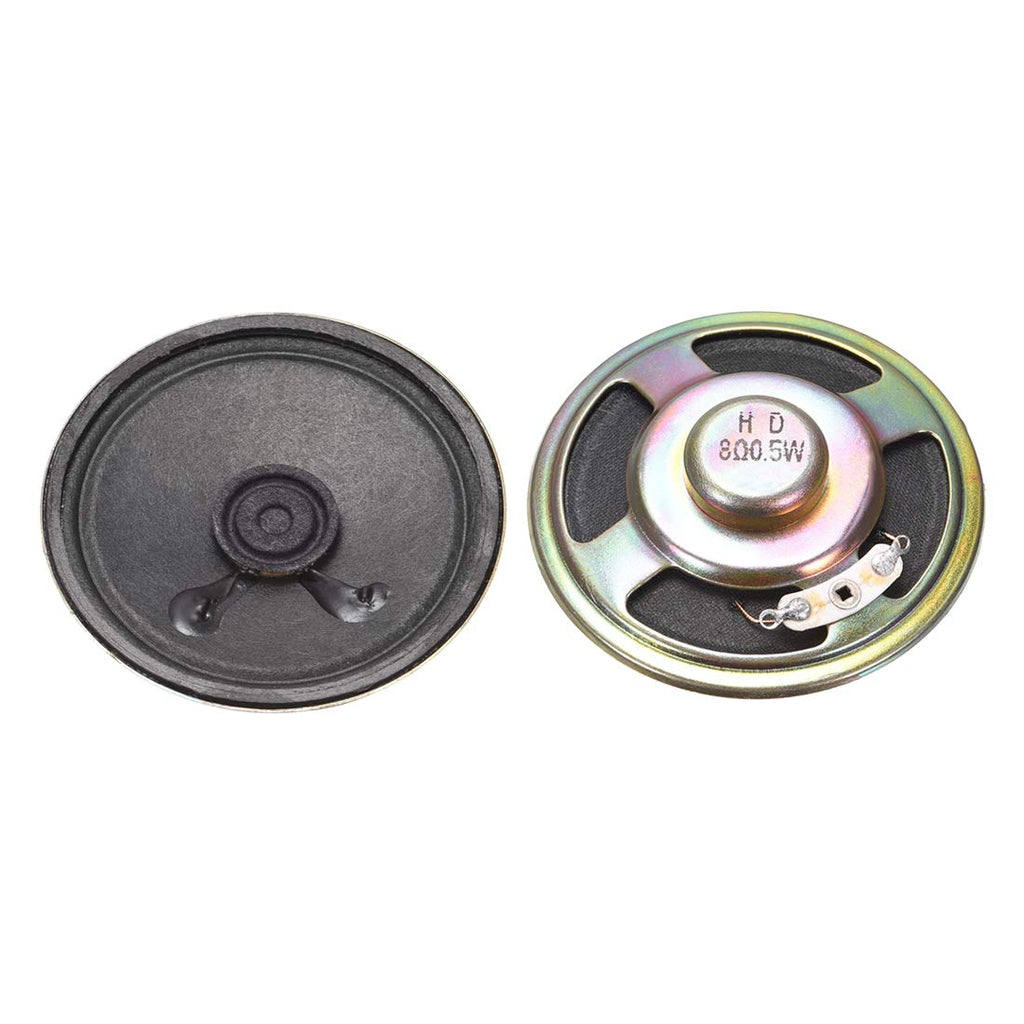 uxcell 0.5W 8 Ohm DIY Magnetic Speaker 57mm Round Shape Replacement Loudspeaker for 2pcs