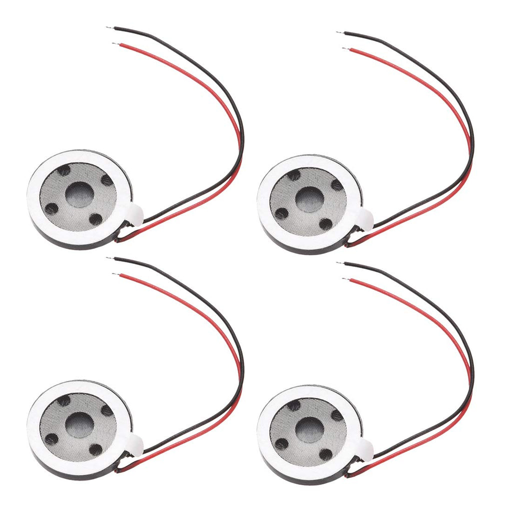 uxcell 1W 8 Ohm Mini DIY Magnetic Speaker Replacement Loudspeaker 15mm for Mobile Phone 4pcs