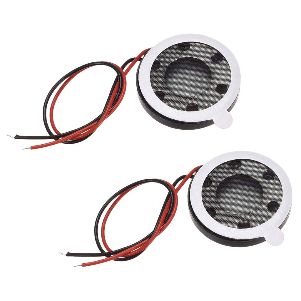 uxcell 1W 8 Ohm Mini DIY Magnetic Speaker Replacement Loudspeaker 18mm for Mobile Phone 2pcs