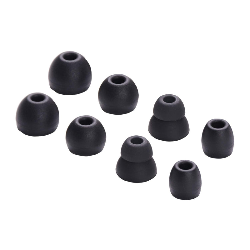 Replacement Eartips Silicone Earbuds Buds Set for Powerbeats Pro Beats Wireless Earphone Headphones,4 Pair (Black) Black