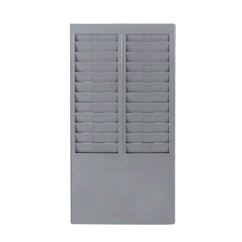 NUOBESTY Time Card Rack 24 Pocket Wall Mounted Time Card Holder Attendance Holder for Office Warehouse