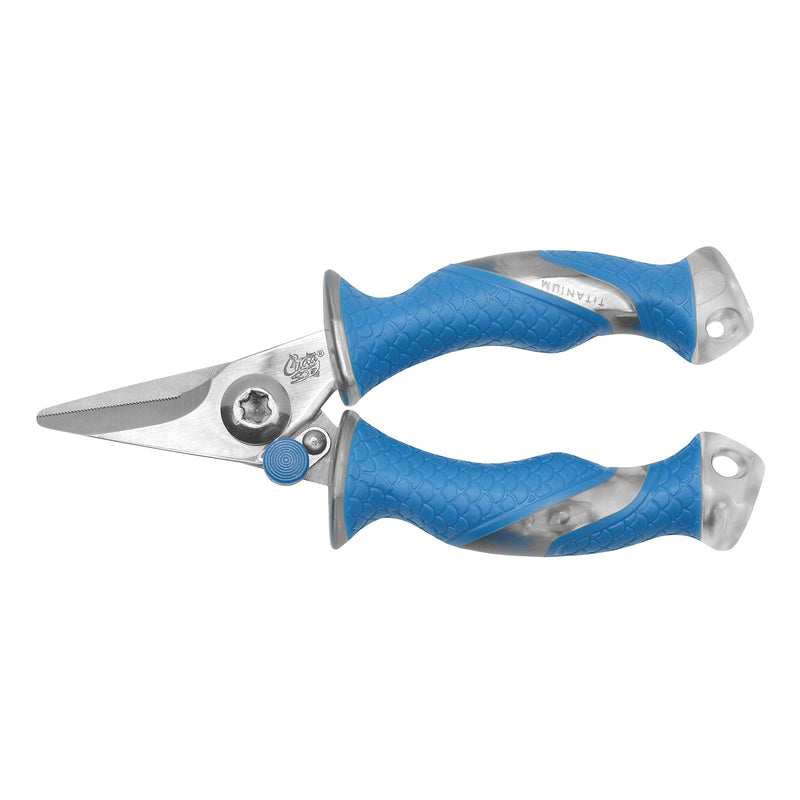 Cuda 5.25" Titanium Bonded Mini Snip, Blue (23028)