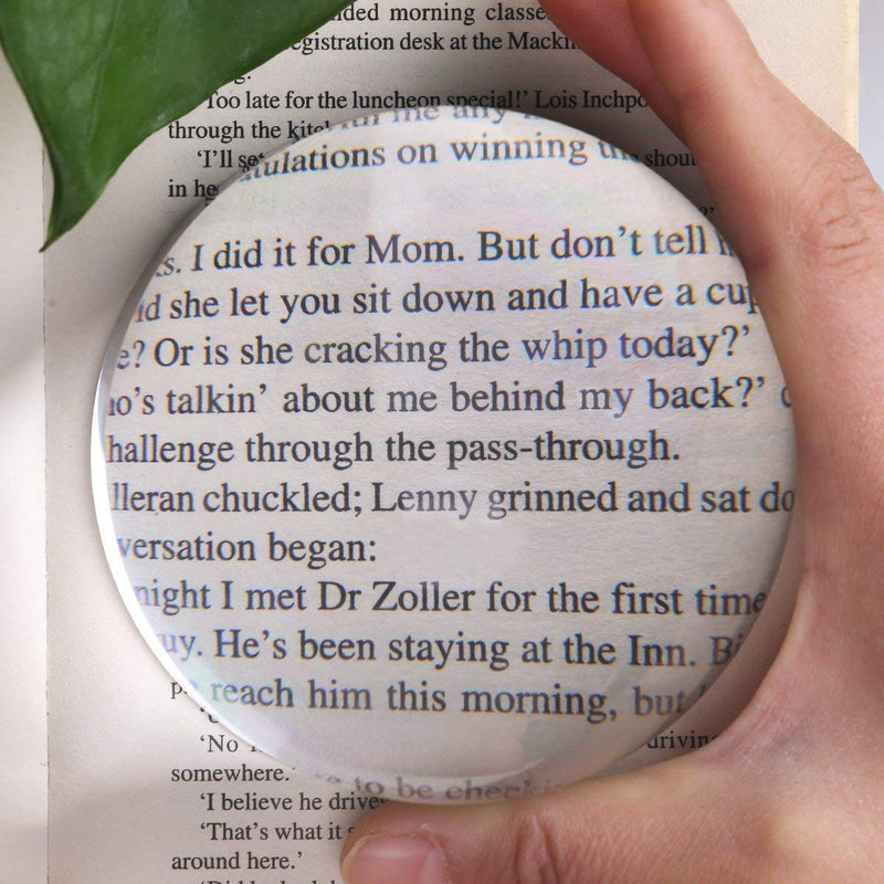 4 Inch Acrylic Paperweight Reading Magnifying Glass/Dome Magnifier/Paperweight Optical Half Ball Lens (95mm) 95mm