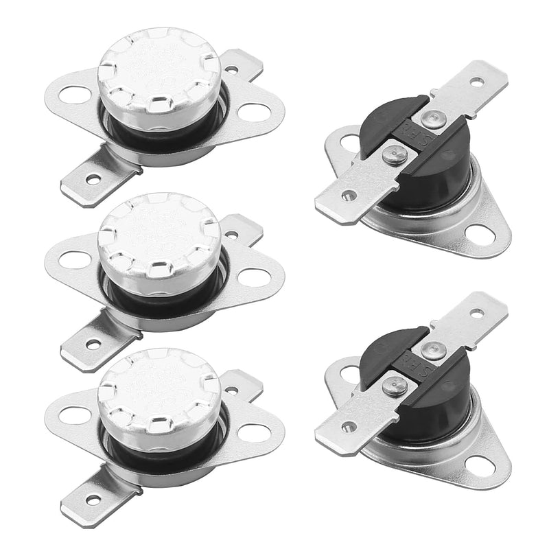 Fielect 5Pcs KSD301 Thermostat 70Â°C/158Â°F Normally Closed N.C Snap Disc Limit Temperature Control Switch Microwave Thermostat Thermal 70C 5Pcs