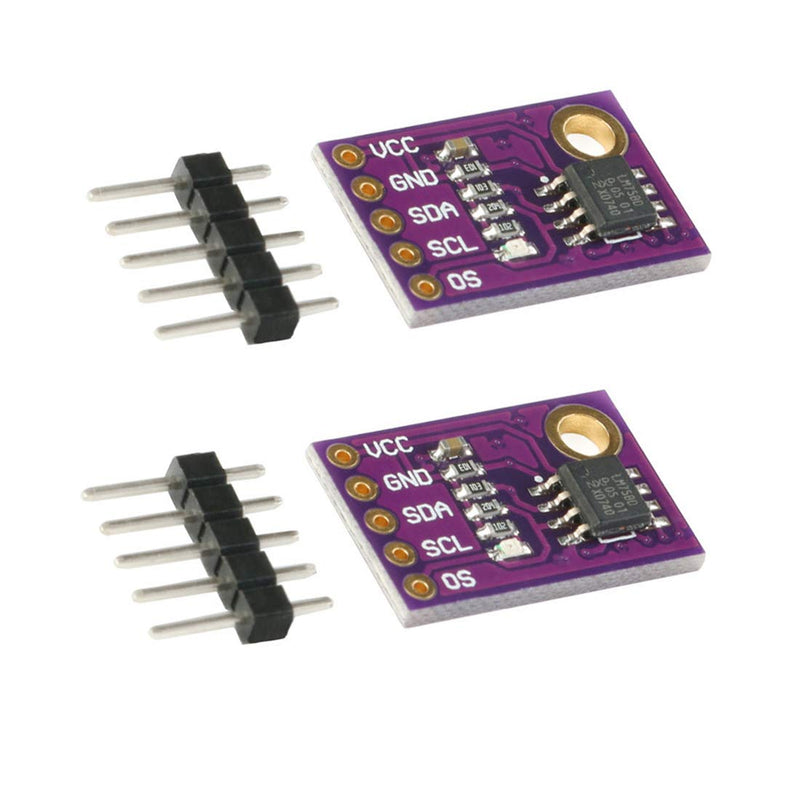 HiLetgo 2pcs LM75 LM75A Temperature Sensor Module High Speed I2C IIC Interface High Precision Temperature Sensor