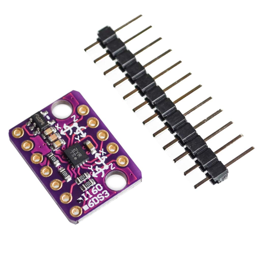 HiLetgo BMI160 6-axis Palstance Accelerometer Gyroscope Gravity Sensor PMU I2C SPI for Arduino Walking Step Acceleration Detection DIY