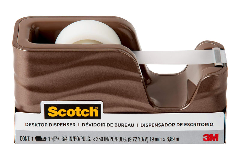 Scotch Brand Wave Tape Dispenser, Includes 3/4 in x 350 in Tape Roll (C20-WAVE-MB)