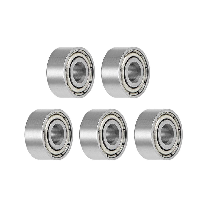 uxcell MR93ZZ Deep Groove Ball Bearings 3mm Inner Dia 9mm OD 4mm Bore Double Shielded Chrome Steel Z2 5pcs