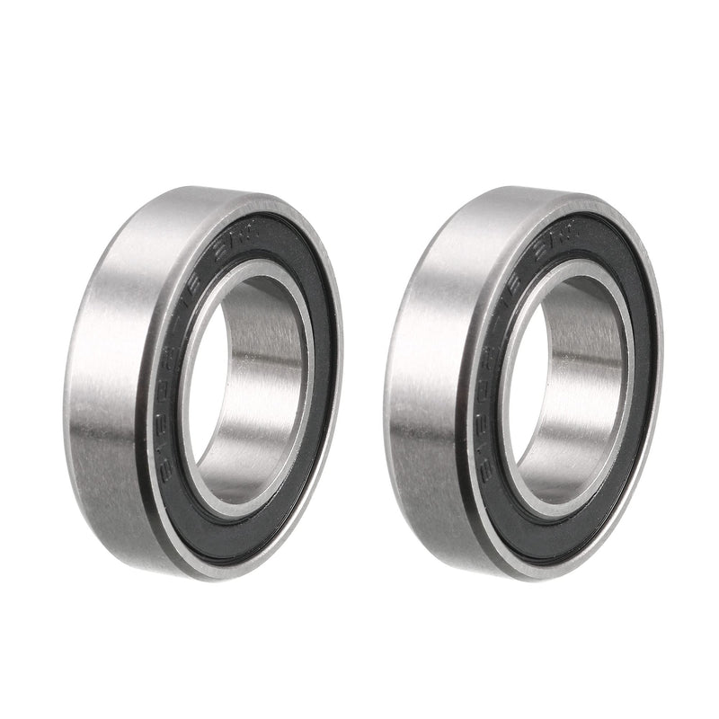 uxcell 16287-2RS Deep Groove Ball Bearings Z2 16mm x 28mm x 7mm, Non-Standard 6902-2RS, Double Sealed Chrome Steel 2pcs