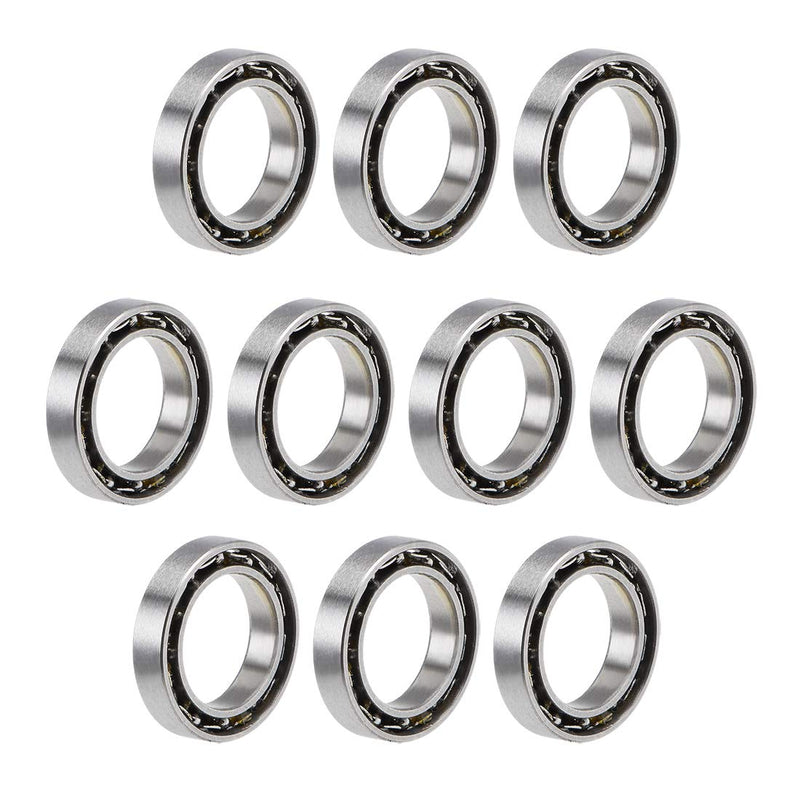 uxcell MR128K Deep Groove Ball Bearings 8mm Inner Dia 12mm OD 2.5mm Thick Open Type Chrome Steel Z2 10pcs 8mmx12mmx2.5mm