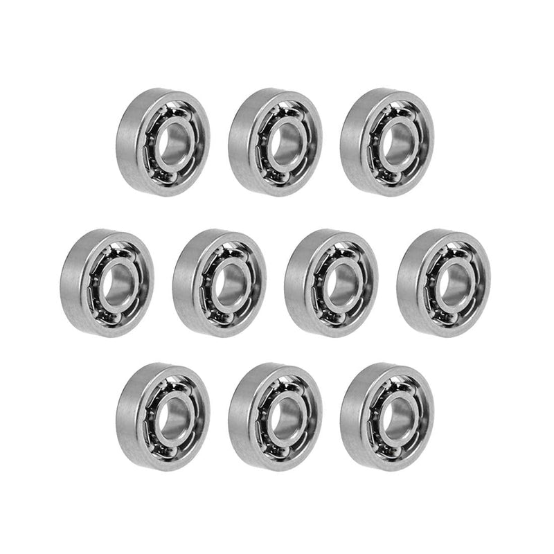 uxcell 681XK Deep Groove Ball Bearings 1.5mm Inner Dia 4mm OD 1.2mm Bore Open Type Chrome Steel Z2 10pcs 1.5x4x1.2mm