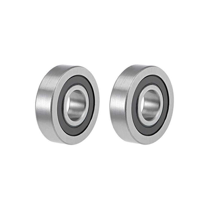 uxcell LR202-2RS/6202X1 Deep Groove Ball Bearings 15mm Inner Dia 40mm OD 11mm Bore Double Sealed Chrome Steel Z2 2pcs 15mmx40mmx11mm