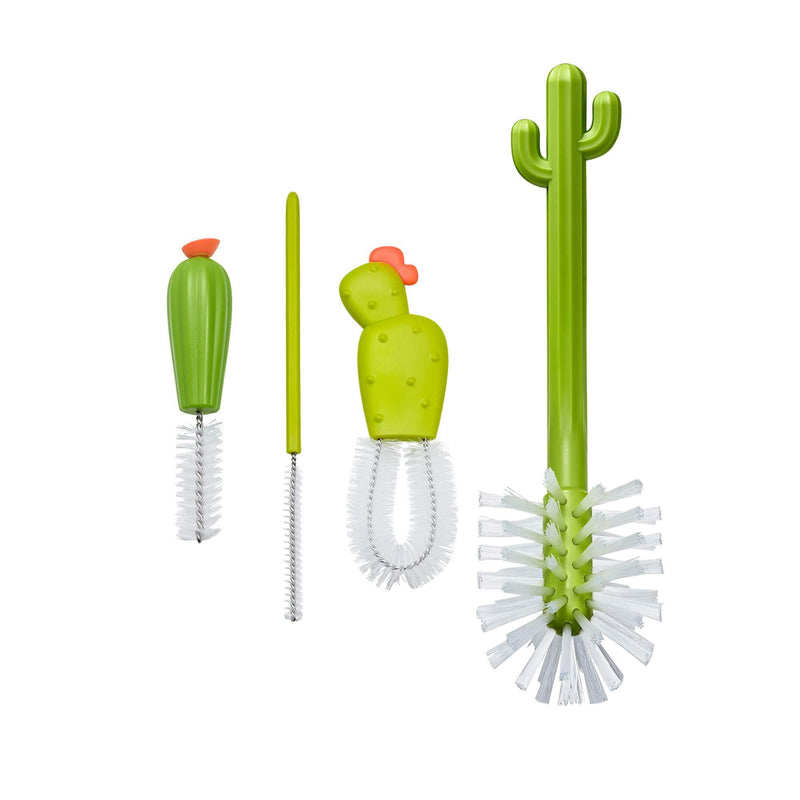 Boon Cacti Bottle Cleaning Brush Replacement Set, 4-Piece, Green Cacti Replacement Brush
