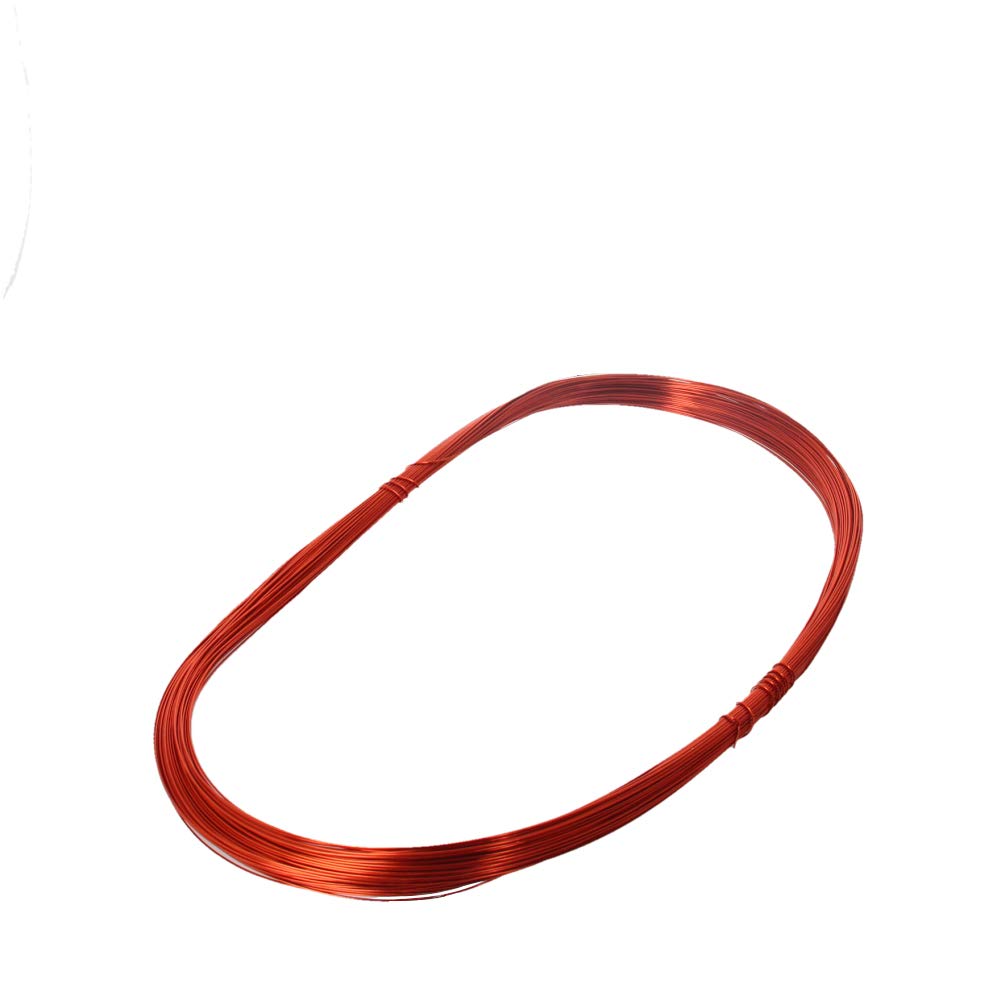 Fielect 0.44mm Inner Dia Magnet Wire Enameled Copper Wire Winding Coil 164Ft Length QZ-2-130 Model Widely Used for A Variety of Motors