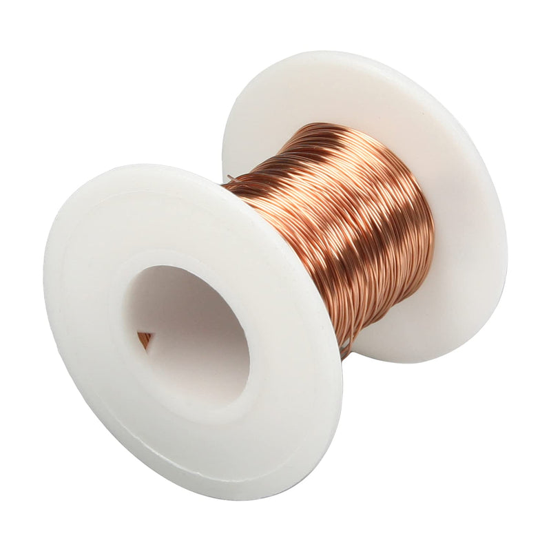 Fielect 0.38mm Inner Dia Magnet Wire Enameled Copper Wire Winding Coil 65.6Ft Length QA-1-155 2UEW Model Widely Used for A Variety of Motors 0.38mm Inner Dia 65Ft