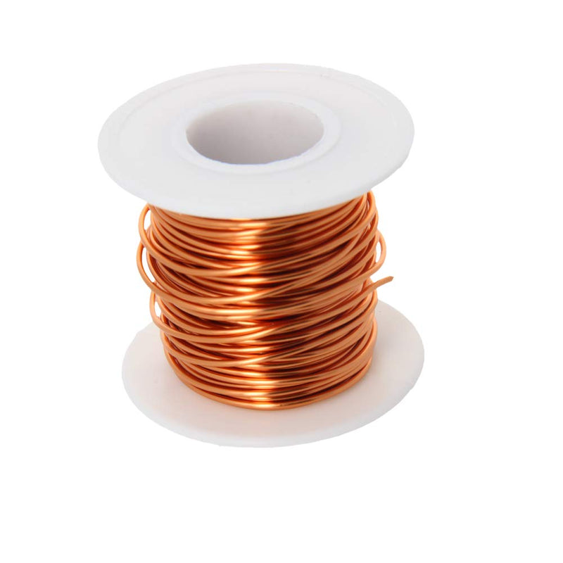 Fielect 1.1mm Inner Dia Magnet Wire Enameled Copper Wire Winding Coil 32.8Ft Length QA-130 2UEW Model Widely Used for A Variety of Motors 1.10mm Inner Dia 32Ft Length