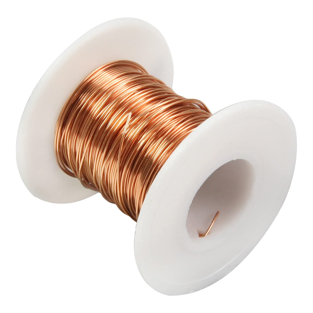 Fielect 0.55mm Inner Dia Magnet Wire Enameled Copper Wire Winding Coil 49.2Ft Length QA-1-155 Model Widely Used for A Variety of Motors 0.55mm Inner Dia 49Ft Length