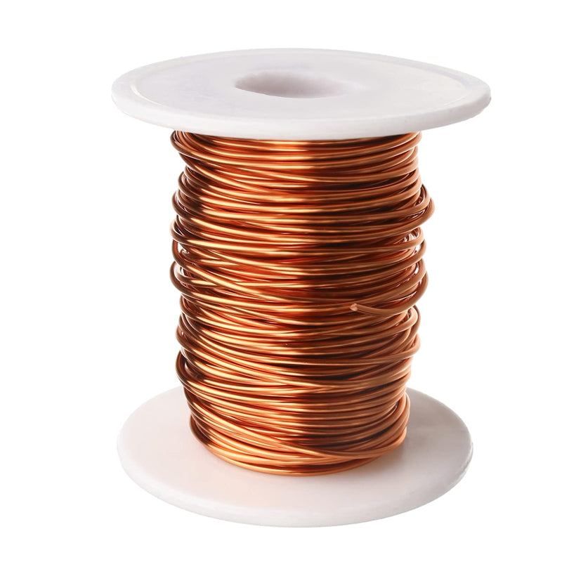 Fielect 1mm Inner Dia Magnet Wire Enameled Copper Wire Winding Coil 49.2Ft Length QA-1-155 2UEW Model Widely Used for A Variety of Motors 1.00mm Inner Dia 49Ft Length