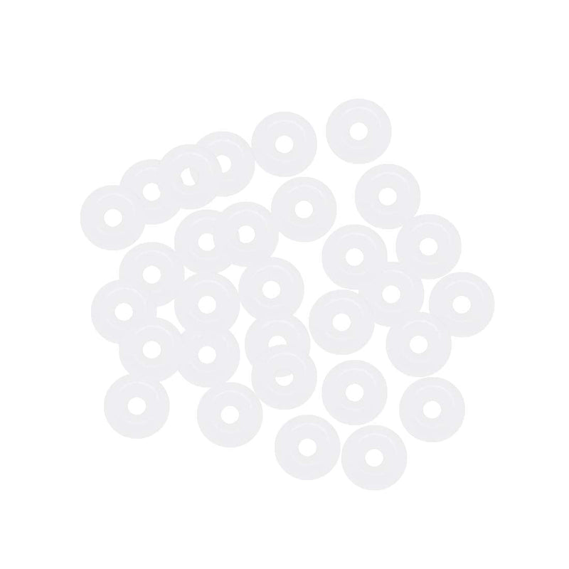 uxcell Silicone O-Rings, 4mm OD 1mm ID 1.5mm Width VMQ Seal Gasket for Compressor Valves Pipe Repair, White, Pack of 30 4mmx1mmx1.5mm