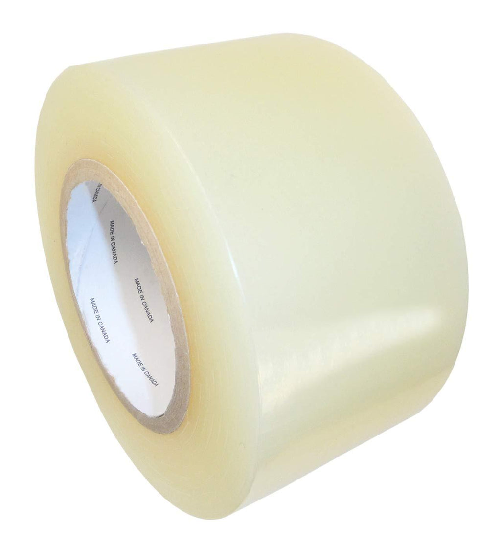 T.R.U. LDPE Heavy-Duty Greenhouse Polyethylene Repair Weatherseal Film Tape. Long Term UV Exposure Ideal for Sealing and Seaming. (Clear, 4" X 36 Yards) Clear