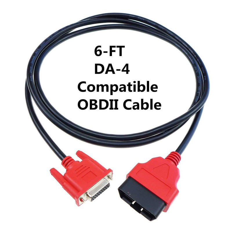 AutoGrills DA-4 OBDII Cable Adaptor for Snap-on Solus Ultra EESC318 Scanner Main Test OBD2 Connector Cable Scan Tool, EAX0068L00C, EAX0068L26A, 6-FT Long