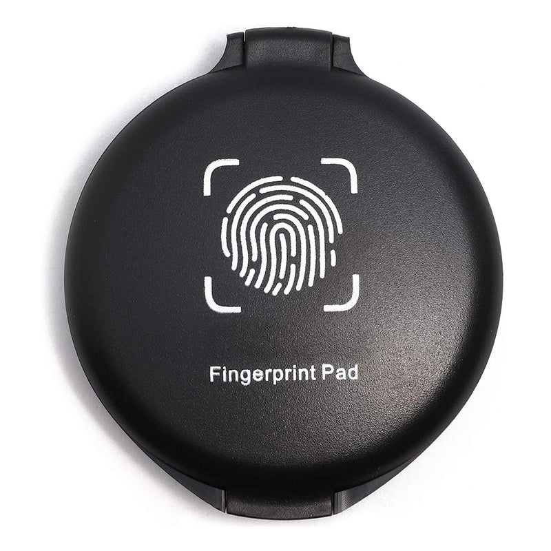 Fingerprint Ink Pad - Thumbprint Ink Pad for Notary Supplies Identification Security ID Fingerprint Cards Law Enforcement Fingerprint kit Black Ink pad Stamp pad huella dactilar (Pack of 2)