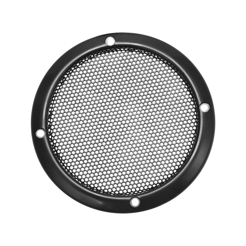 uxcell Speaker Grill Cover 3 Inch 93mm Mesh Decorative Circle Subwoofer Guard Protector Black