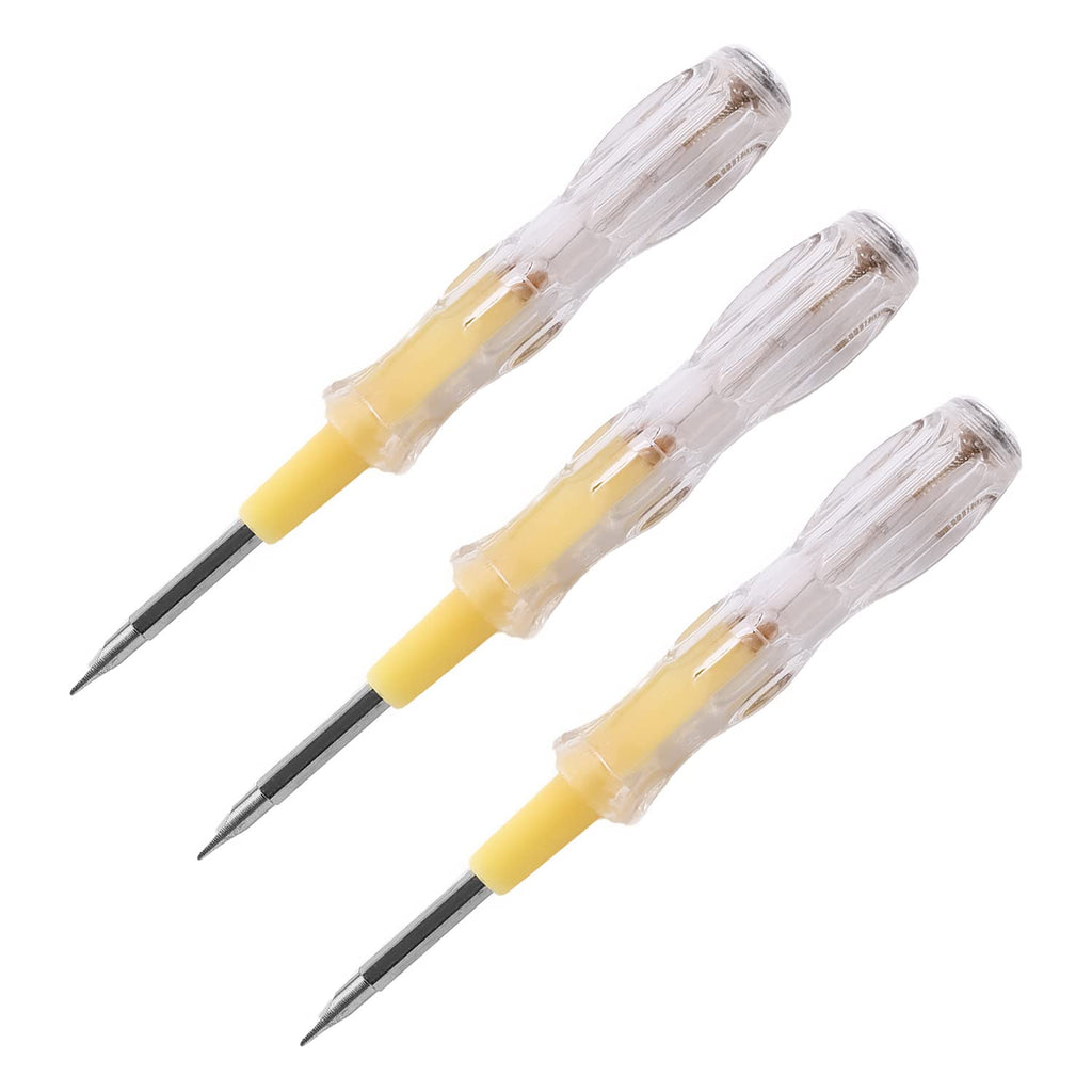 Fielect 5pcs Tester Screwdriver, Circuit Tester Pen Electric Contact Voltage Tester Dual Head Slot Phillips Screwdriver Detector 100-500V