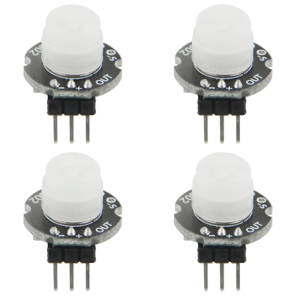 WMYCONGCONG 4 PCS Mini SR602 Motion Sensor Detector Module Pyroelectric Infrared Sensory Switch for Arduino Electronic DIY