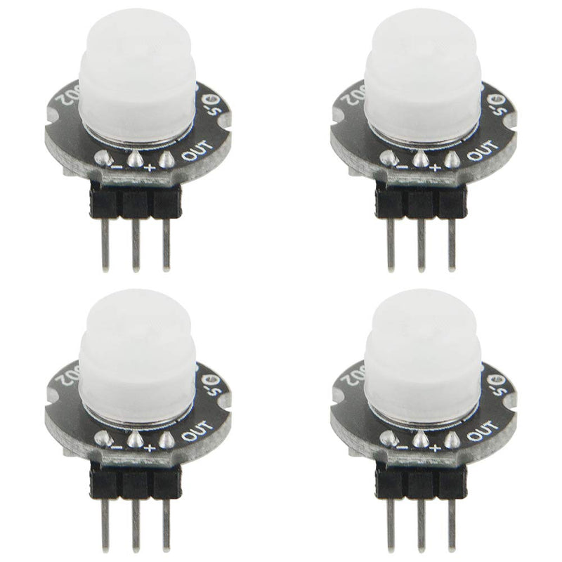 WMYCONGCONG 4 PCS Mini SR602 Motion Sensor Detector Module Pyroelectric Infrared Sensory Switch for Arduino Electronic DIY