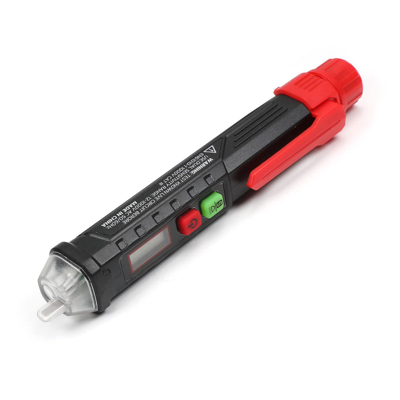 Fielect Tester Screwdriver, Voltage Tester Light Circuit Tester Digital Display Induction Tester TA11B AC12-1000V Clear 1pcs