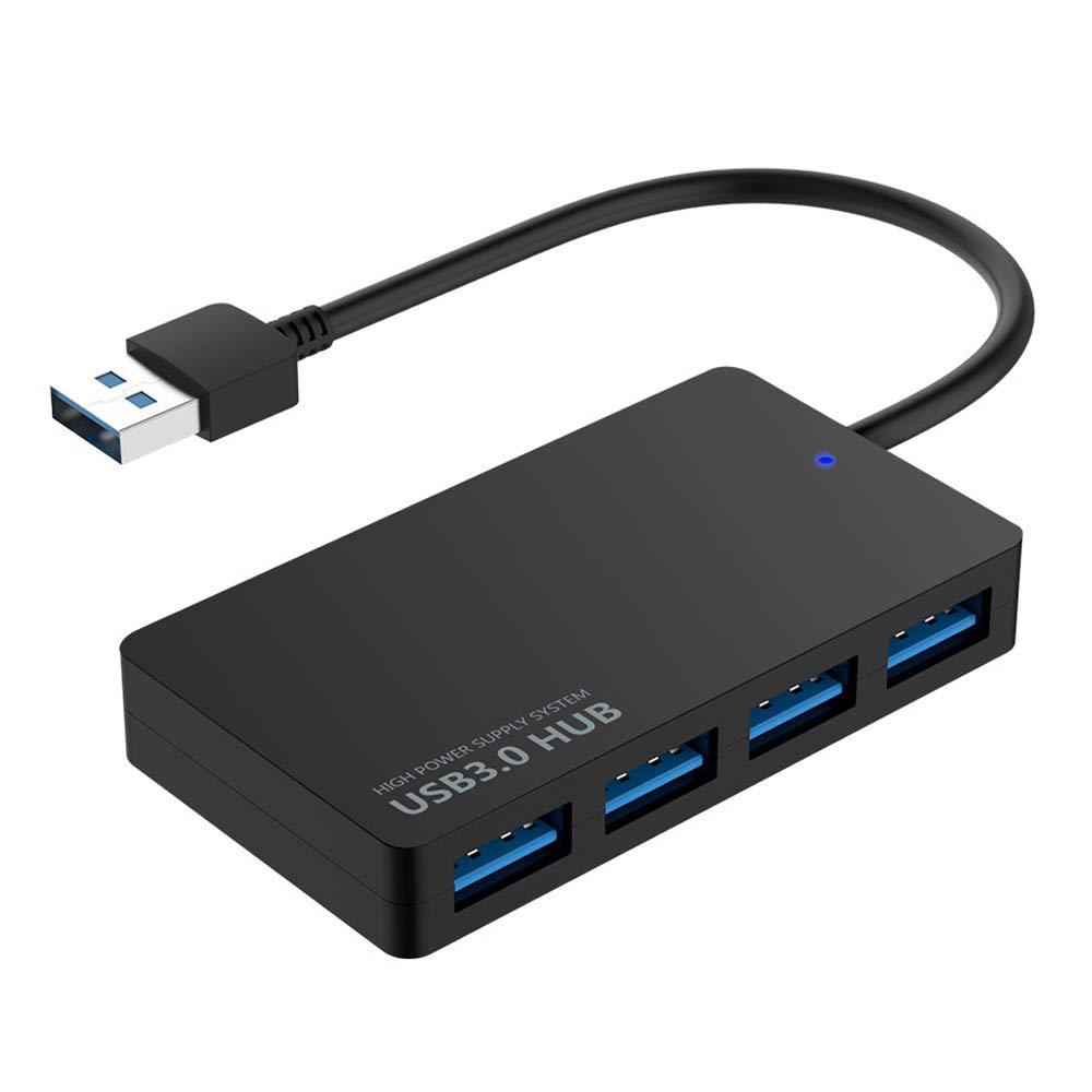 MMOBIEL 4-Port USB 3.0 Data Hub Compatible with MacBook Mac Pro/Mini iMac Surface Pro XPS Notebook PC USB Flash Drives Mobile HDD