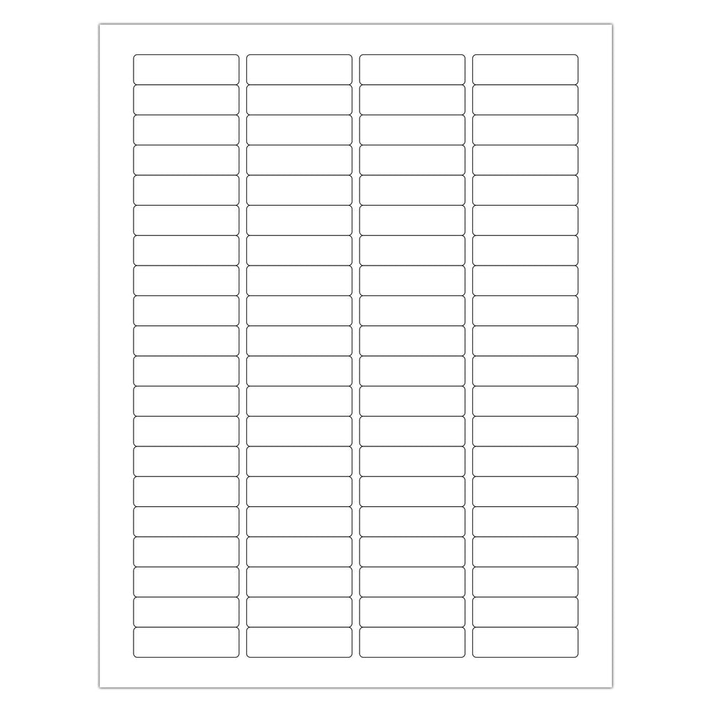 ChromaLabel 1/2 x 1-3/4 Inch Printable Labels, Compatible with Laser and Inkjet Printers, 2000 Pack, 25 Sheets, White