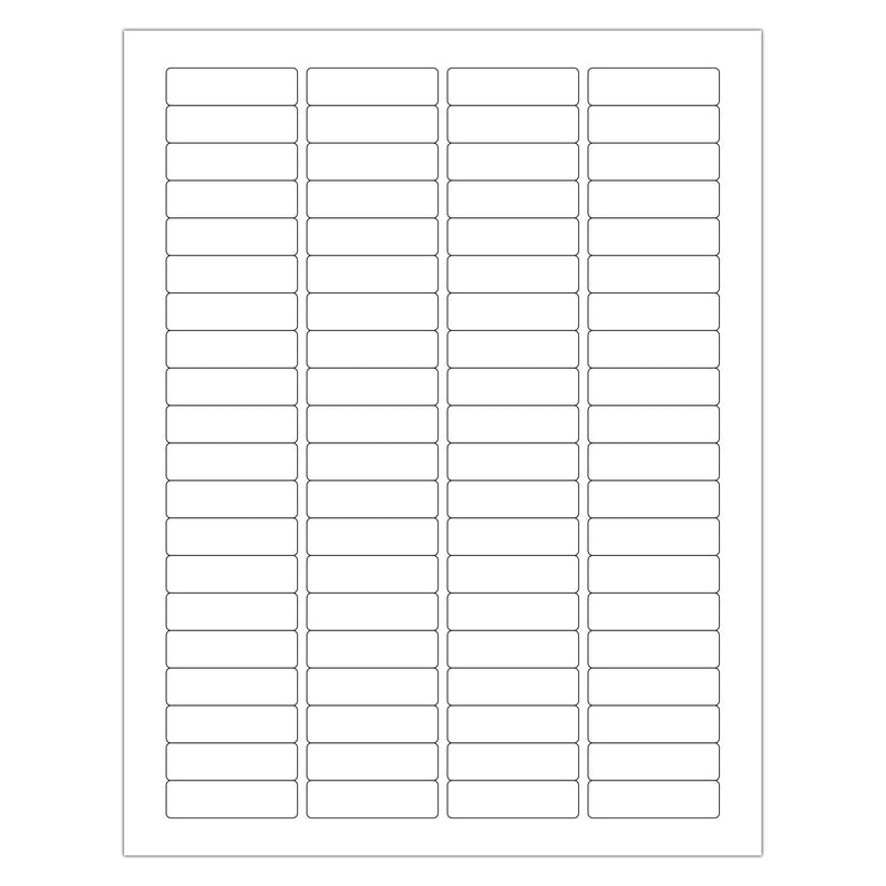 ChromaLabel 1/2 x 1-3/4 Inch Printable Labels, Compatible with Laser and Inkjet Printers, 2000 Pack, 25 Sheets, White