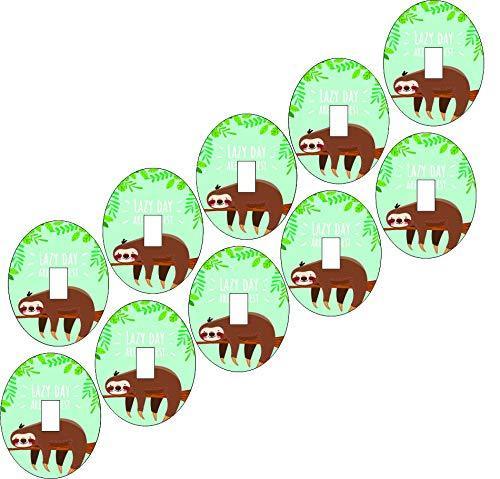Dexcom Adhesive Patch Precut Lazy Sloth Design Adhesive Patches with Split Backing, Easy to Apply x 10 Pack
