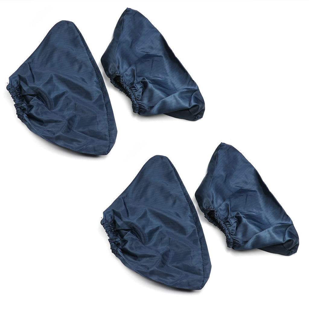 Othmro 2Pairs Anti-static Shoe Covers Polyester Conductive Fiber Dust Proof Shoe Covers Non Slip Boot and Shoe Covers Protective Safety Shoe Cover for Indoor Protect Home Floor Navy Blue